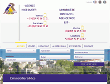 Tablet Screenshot of immobiliereroseland.fr